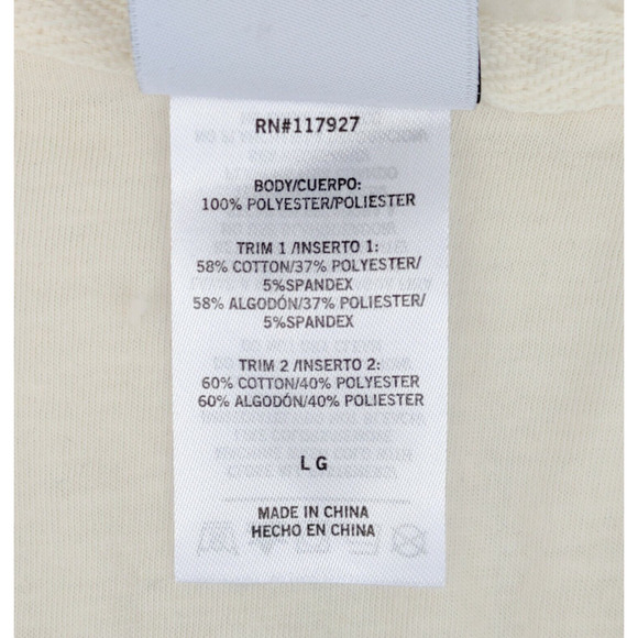 Umbro Sherpa Bomber Jacket Womens Large Cream Teddy Zip-Up Lined Active Outdoor - Picture 7 of 15